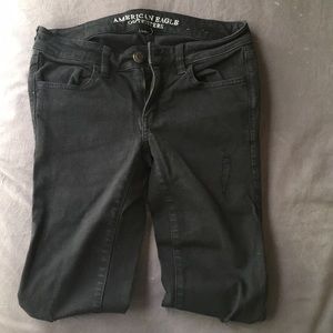 American Eagle Outfitters Jeans - American Eagle Black Jeggings with Rips in Knees American Eagle Outfitters Jeans - American Eagle Black Jeggings with Rips in Knees